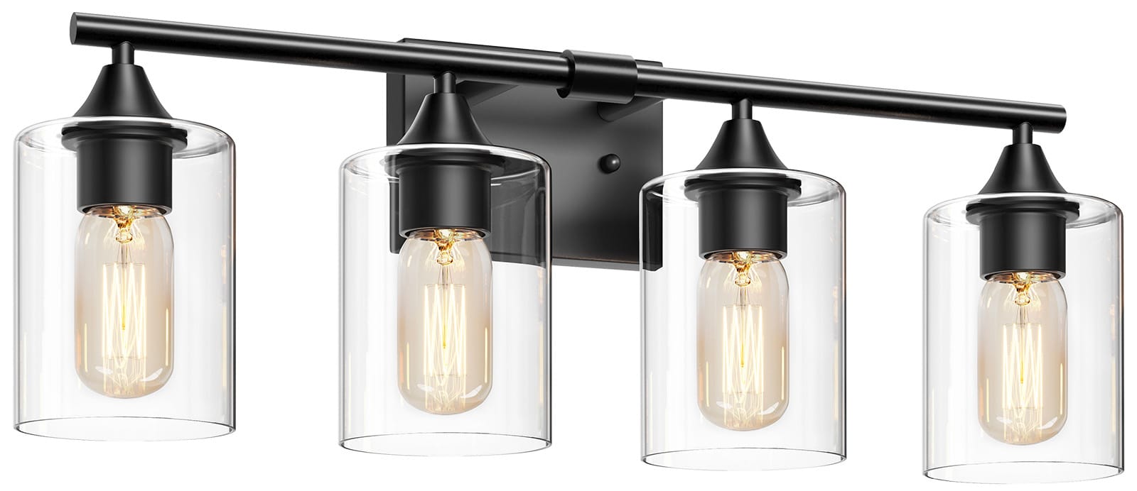 Matte Black 4-Light Vanity